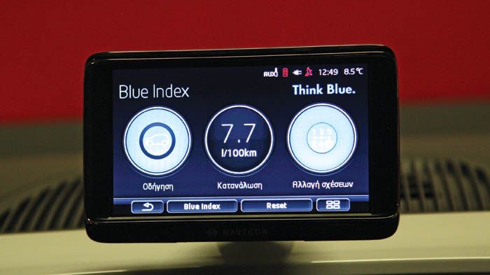 Το up! διαθέτει αποσπώμενο σύστημα infotainment όπως και το Panda. 